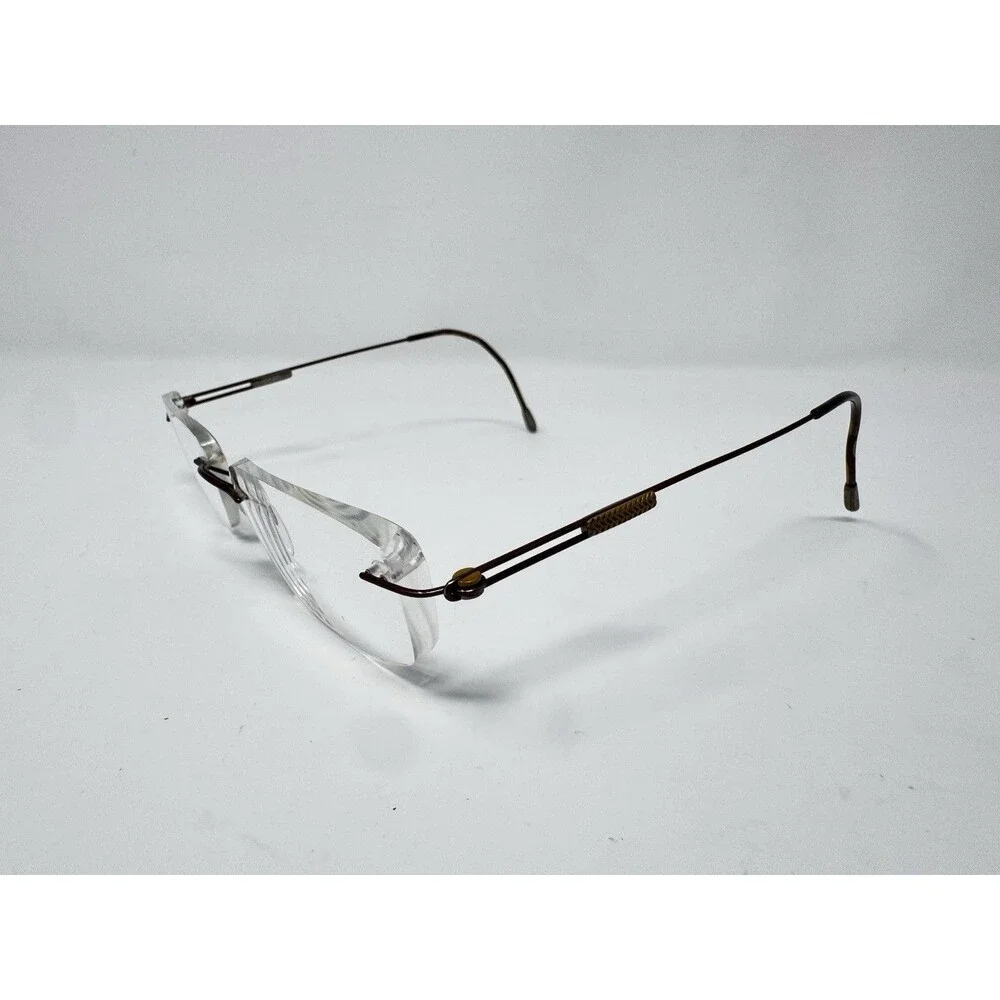 Silhouette Titan 7581 6087 Brown Rimless Eyeglass Frames 19-140 Austria